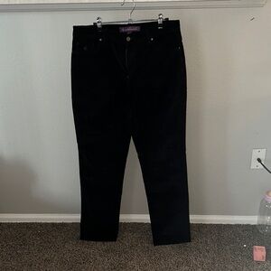 Gloria Vanderbilt Black Straight Leg Jeans